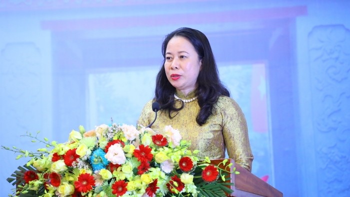 Vice President Vo Thi Anh Xuan speaks at the event (Photo: VGP)