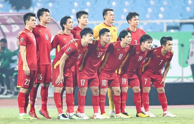 Vietnamese football players (Photo: VNA)