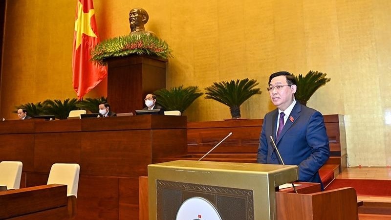 National Assembly Chairman Vuong Dinh Hue (Photo: Linh Khoa)