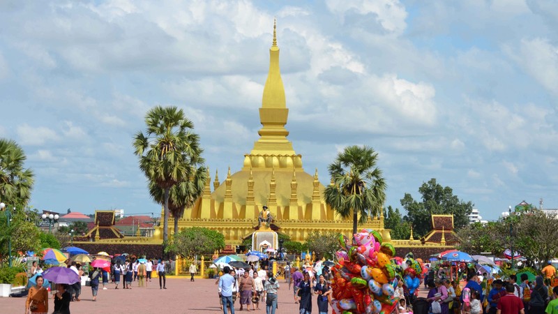 A tourist site in Vientiane, Laos (Photo: VNA)