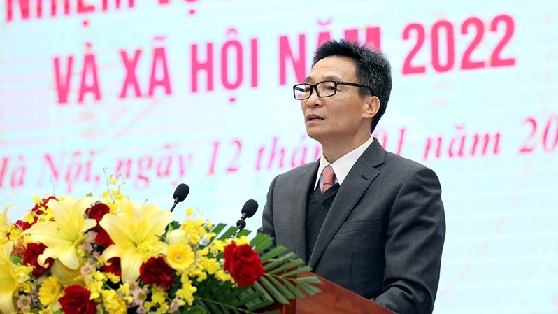 Deputy PM Vu Duc Dam at the conference (Photo: Chi Tam)
