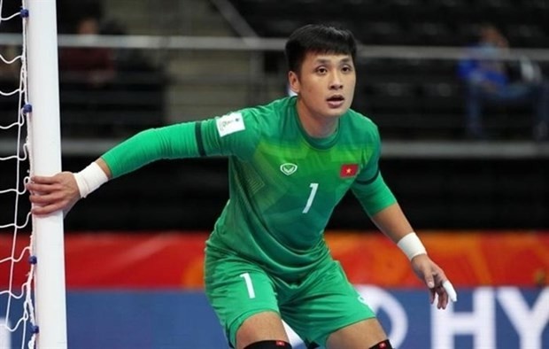 Ho Van Y seen at the FIFA Futsal World Cup last September in Lithuania.  (Photo: VNA)