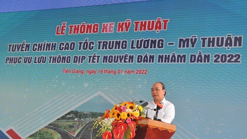 President Nguyen Xuan Phuc speaking at the ceremony (Photo: NDO)
