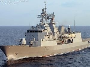 The Royal New Zealand Navy ship, HMNZS Te Mana