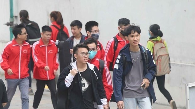 Students at a university in Hanoi (Source: VNA)