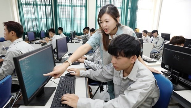 Students at a vocational education institution (Photo: VNA)