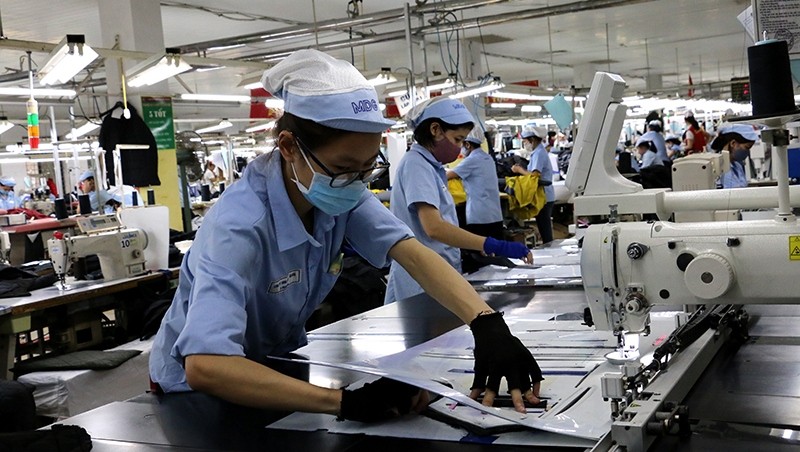 Workers at Duc Giang Garment Company