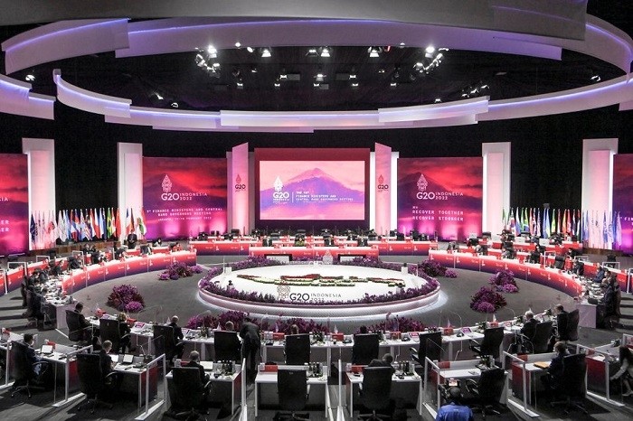 A general view of G20 finance ministers and central bank governors meeting (FMCBG) at Jakarta Convention Center, Jakarta, Indonesia, February 17, 2022. (Photo: Reuters)
