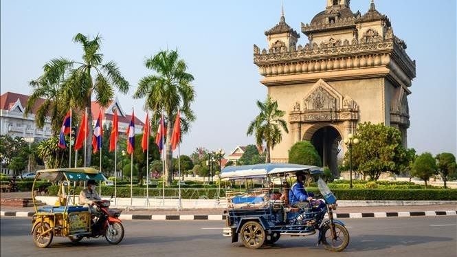 A street in Vientiane, Laos (Photo: AFP/VNA)