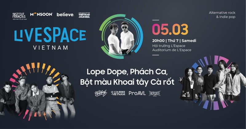 Three young bands to perform at LiveSpace 3