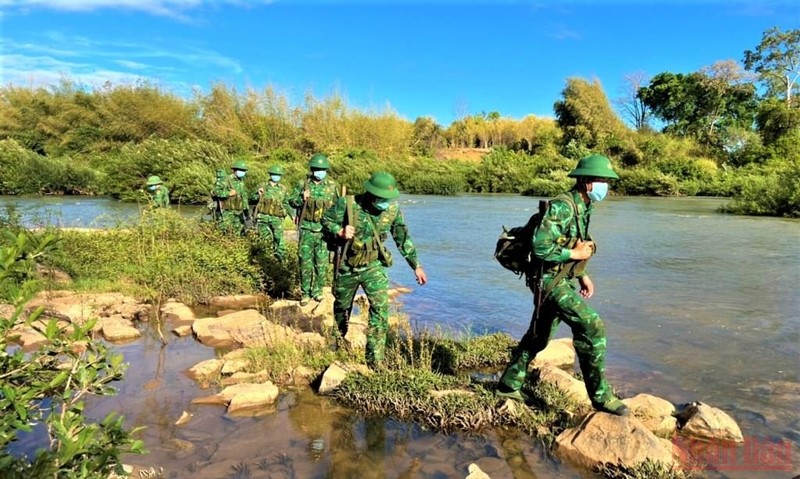 The Dak Lak border guard force is assigned to manage and safeguard more than 73km of borderline, with the Cambodian province of Mondulkiri. 