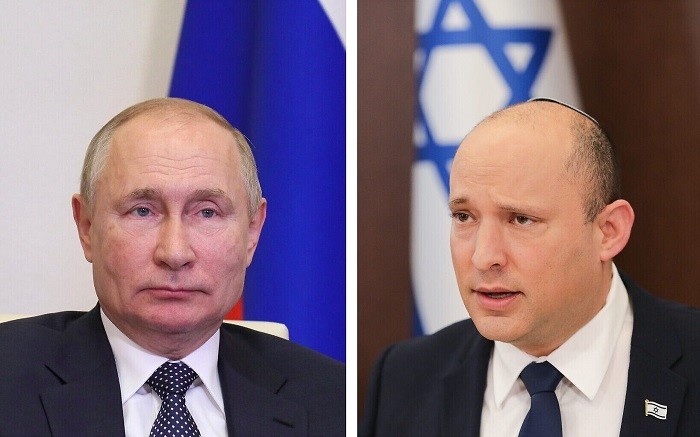 Russian President Vladimir Putin discusses Ukraine with Israeli Prime Minister Naftali Bennett.