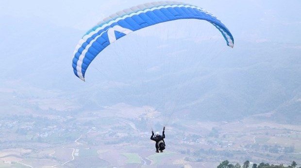 The Putaleng international paragliding tourney in Lai Chau in 2020 (Photo: VNA)