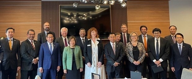ASEAN and Australian representatives pose for a photo (Photo: VNA)