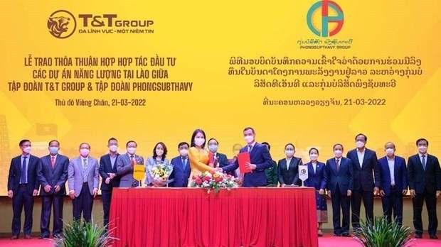 A cooperation agreement signed recently in Vientiane, Laos (Photo: https://doanhnghiephoinhap.vn/)