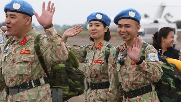 Vietnamese peacekeeping officers (Photo: VNA)