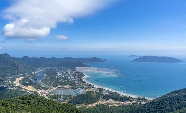 An aerial view of Con Dao Island. (Photo: VNA)