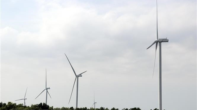 One of the two plants is operated by Quoc Vinh Soc Trang Wind Power Company Limited. (Photo: VNA)