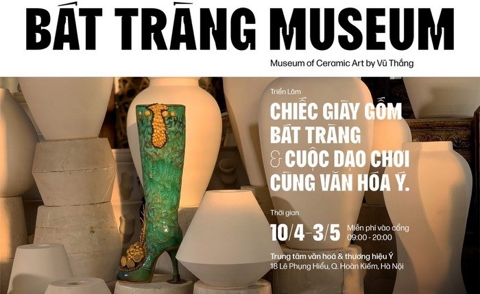 Bat Trang ceramic boots were inspired from Italy (Photo courtesy of the organising board)