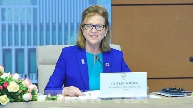 United Nations Development Programme Resident Representative Caitlin Wiesen (Photo: VNA)