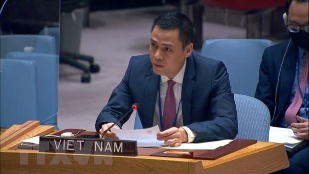 Ambassador Dang Hoang Giang head of the Permanent Delegation of Vietnam to the United Nations. (Photo: VNA)