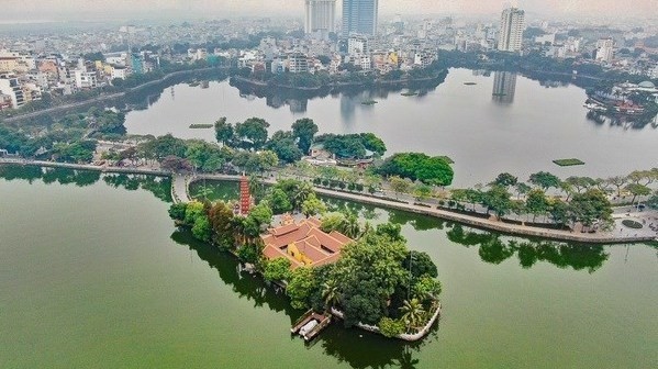 A view of Truc Bach lake (Photo: VNA)