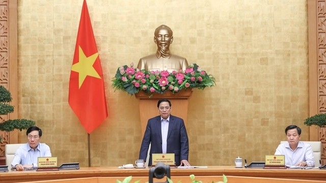 Prime Minister Pham Minh Chinh speaking at the meeting (Photo: VGP)