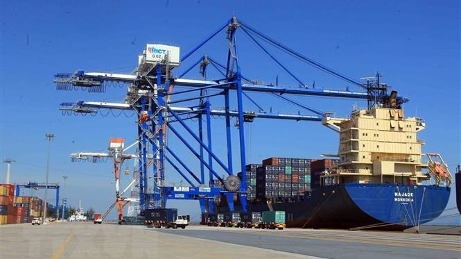 Cargo containers at Hai Phong Port. (Photo: VNA)