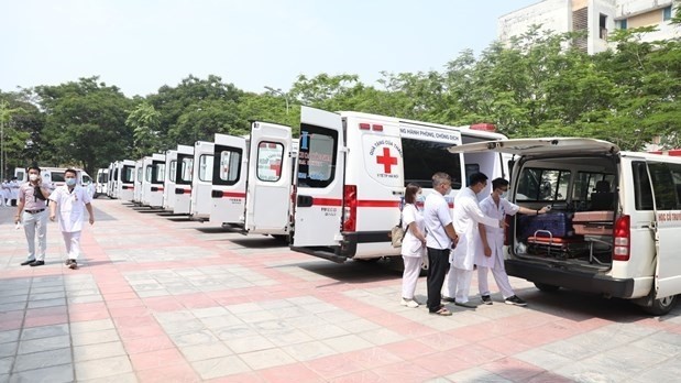 Specialised vehicles serving SEA Games 31 in Hanoi (Photo: VNA)