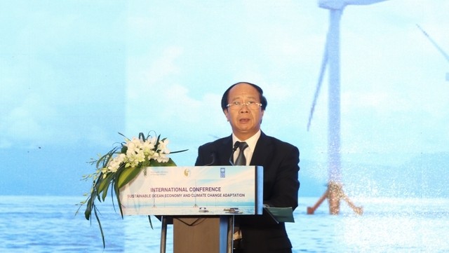Deputy Prime Minister Le Van Thanh speaking at the conference (Photo: VGP)