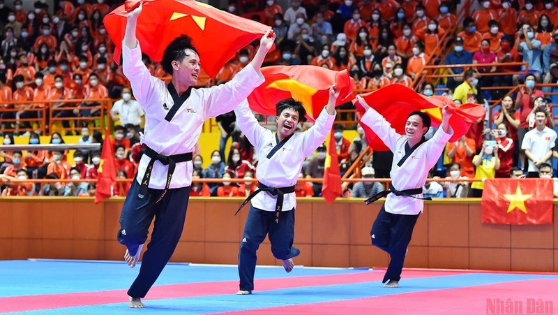 Vietnamese taekwondo team have good start with four gold medals (Photo: NDO/Thuy Nguyen)