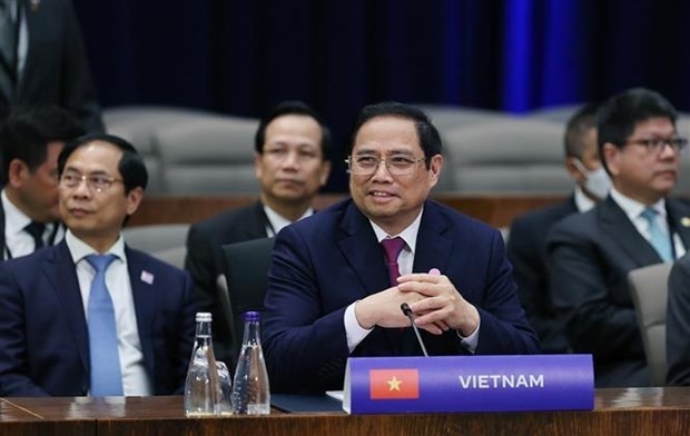 Vietnamese Prime Minister Pham Minh Chinh attends the summit. (Photo: VNA)