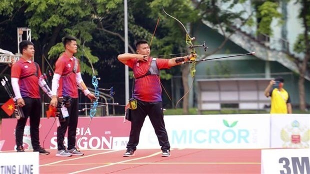 Vietnamese archers (Photo: VNA) 