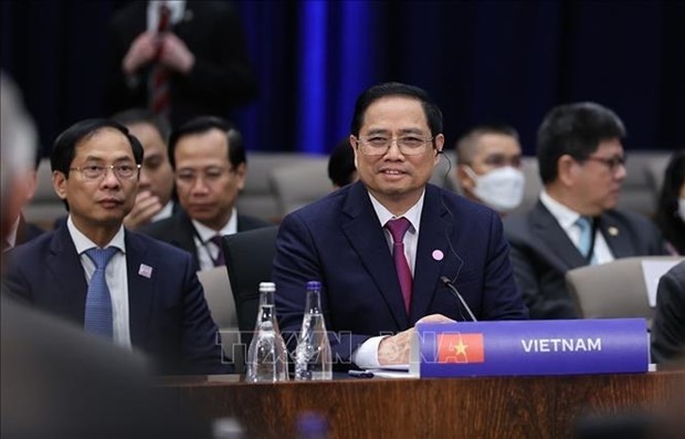Prime Minister Pham Minh Chinh at the ASEAN-US Special Summit (Photo: VNA)