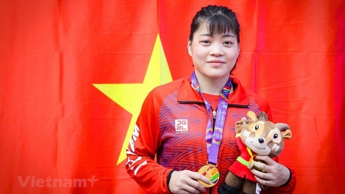 Female Vietnamese wrestlers win six more gold medals. (Photo: vietnamplus)