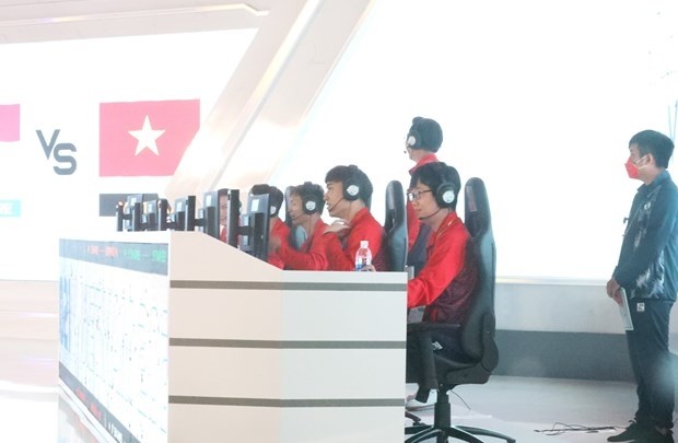 The Vietnamese gamers compete with Singapore in the semifinals of League of Legends. Illustrative photo. (Source: VNA)