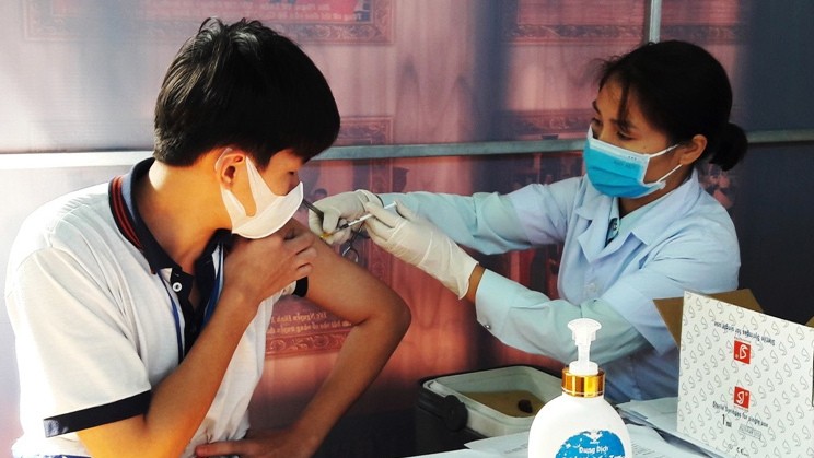 At a vaccination site in Thanh Hoa province (Photo: NDO/Mai Luan)