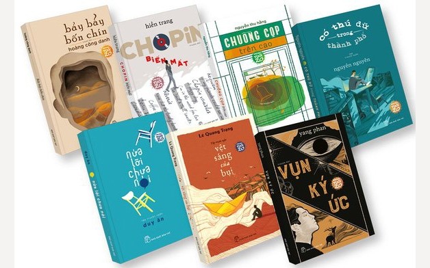 Covers of works that won the 7th "Literature ages 20" awards. (Photo: VNA)