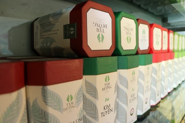 Some tea products of the Lai Chau Tea Joint Stock Company (Photo: VNA)