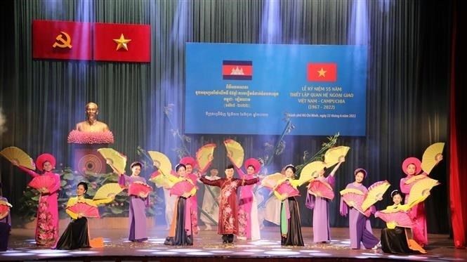 The event to mark Vietnam-Cambodia ties. (Photo: VNA)