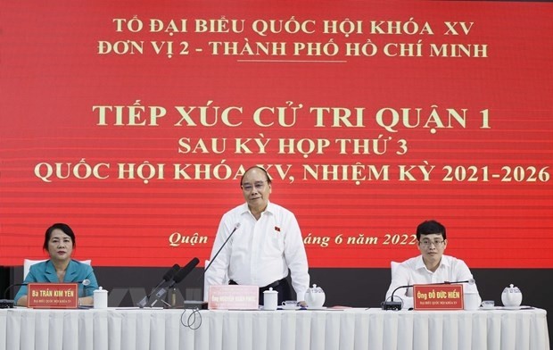 President Nguyen Xuan Phuc speaking at the event (Photo: VNA)