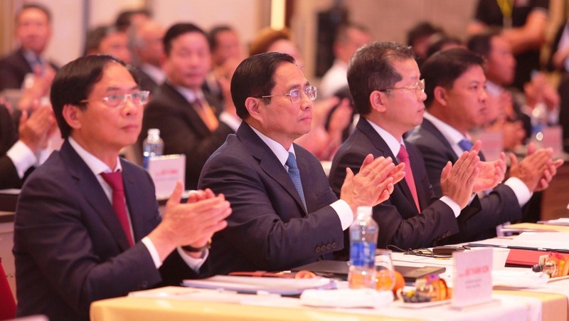Prime Minister Pham Minh Chinh at the Da Nang Investment Forum. (Photo: Anh Dao)