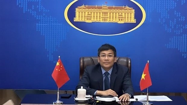 Deputy Minister of Foreign Affairs Nguyen Minh Vu, Secretary General of the Steering Committee for Vietnam-China bilateral cooperation. (Photo: VNA)