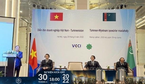 The Vietnam-Turkmenistan Business Forum takes place in Hanoi on June 29. (Photo: VNA)