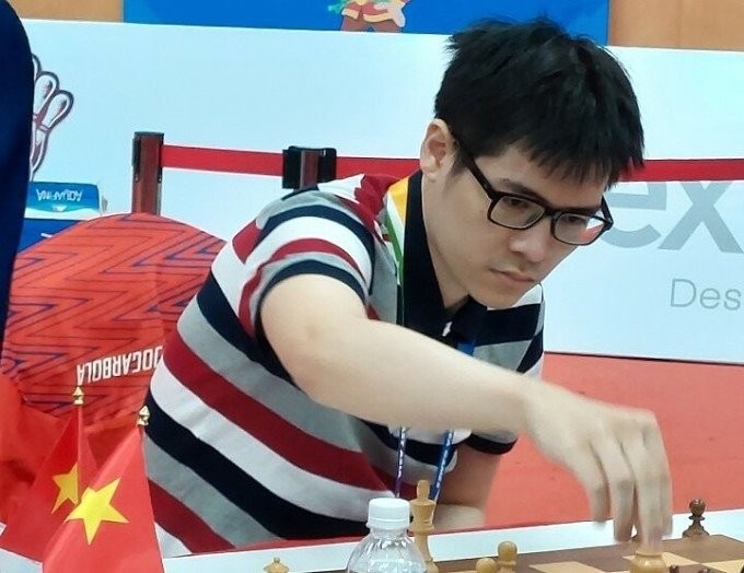 Le Tuan Minh wins the men's individual blitz chess event at the recent 31st Southeast Asian (SEA) Games in Vietnam. (Photo: vnexpress)