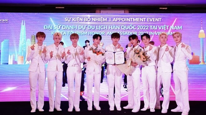 BLANK2Y at their appointment ceremony (Photo: VNA)