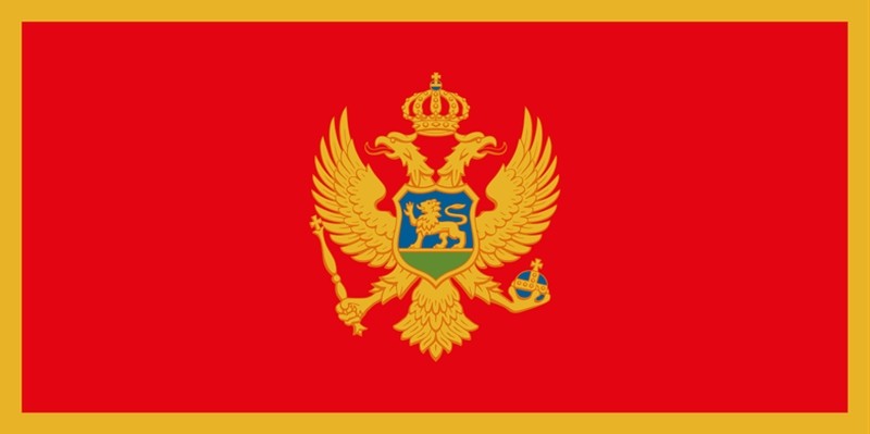 Flag of the Republic of Montenegro.