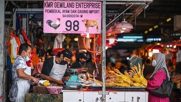 At a market in Kuala Lumpur, Malaysia, on September 1, 2021. (Photo: AFP/VNA)