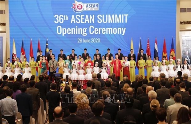 At the opening ceremony of 36th ASEAN Summit in Hanoi (Photo: VNA) 