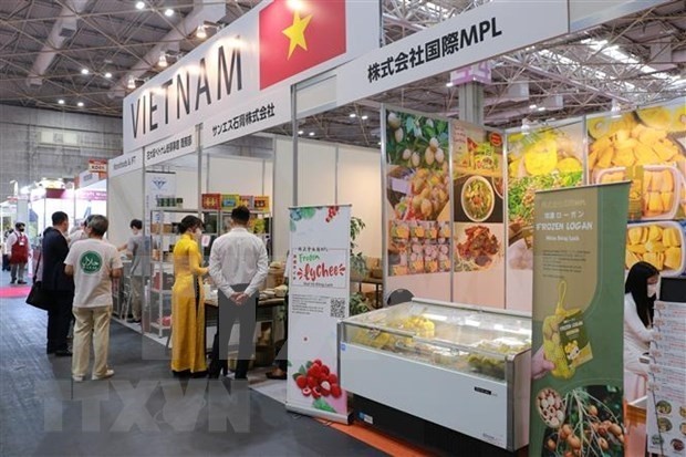 Vietnamese booths at the exhibition (Photo: VNA)